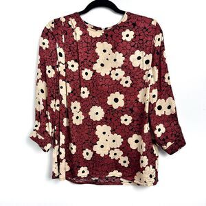 Ba&sh Floral Blouse Sz XS